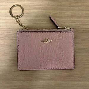 Women’s Coach Cardholder Pink with Coin Wallet